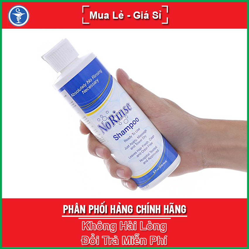 Dầu gội khô NoRinse Shampoo 236.6ml giúp làm tóc sạch hoàn toàn mà không cần dùng đến nước, yespharmacy