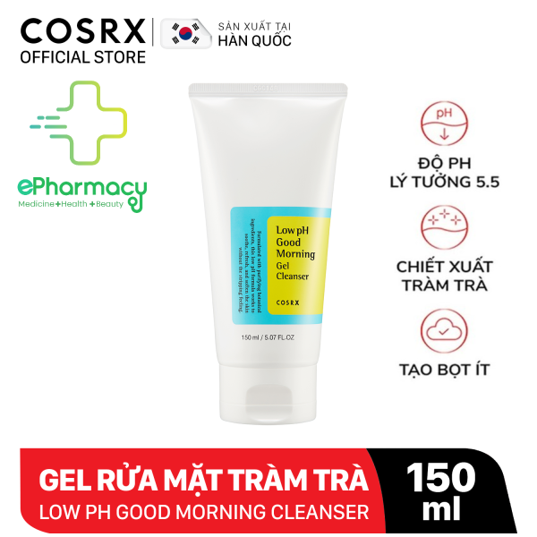 Sữa Rửa Mặt Cosrx Low pH Good Morning Gel Cleanser - Gel rửa mặt Cosrx Korea dịu nhẹ nhập khẩu