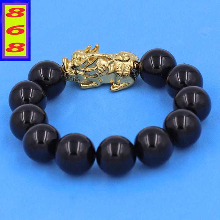 Hand chain maidservant retired stainless steel-round chain bracelet quartz black size 16 cups-Case par rustic destiny cards-chain large size