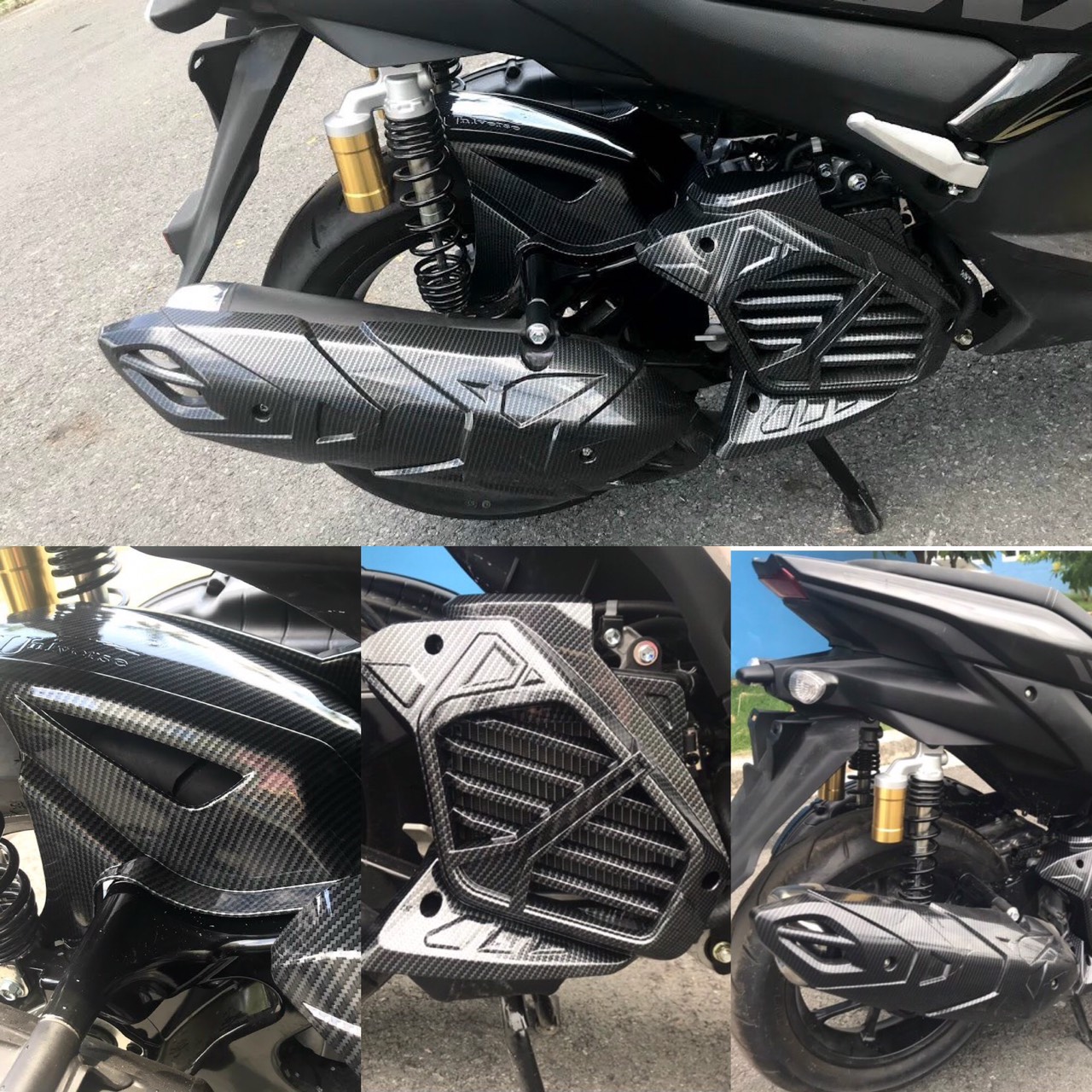 Combo 3 món NVX 2021 màu Cacbon.
