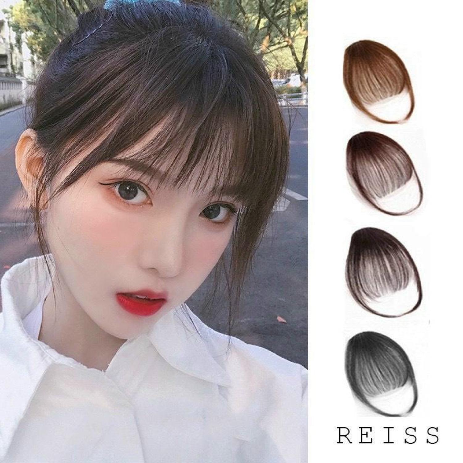 Tóc mái giả thưa phong cách Hàn Quốc dễ thương
