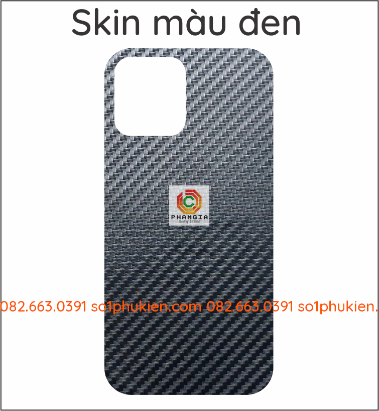 Miếng dán mặt lưng skin carbon iPhone 13 / 13 mini / 13 pro / 13 pro max