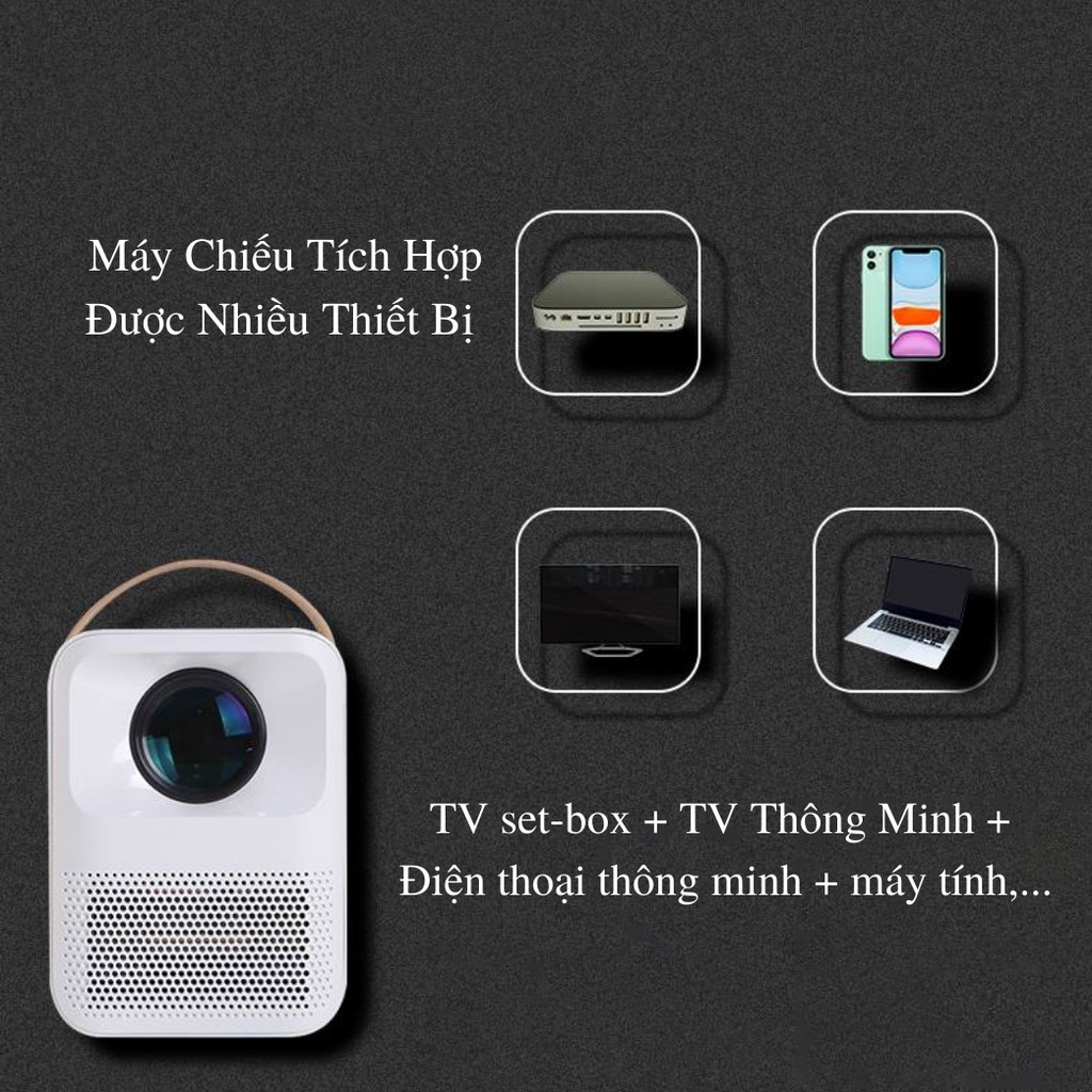 MÁY CHIẾU MINI, Màn chiếu, máy chiếu xiaomi,Máy Chiếu Smart android, ios Kaw-K650plus/k550/k435 Mini FullHD - Hệ Điều Hành Android có sẵn youtube, netflix, kết nối điện thoại không dây, hàng chính hãng - Bảo Hành 12 Tháng