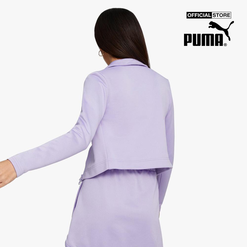 PUMA - Áo polo nữ tay dài phối zip Classics539004-25