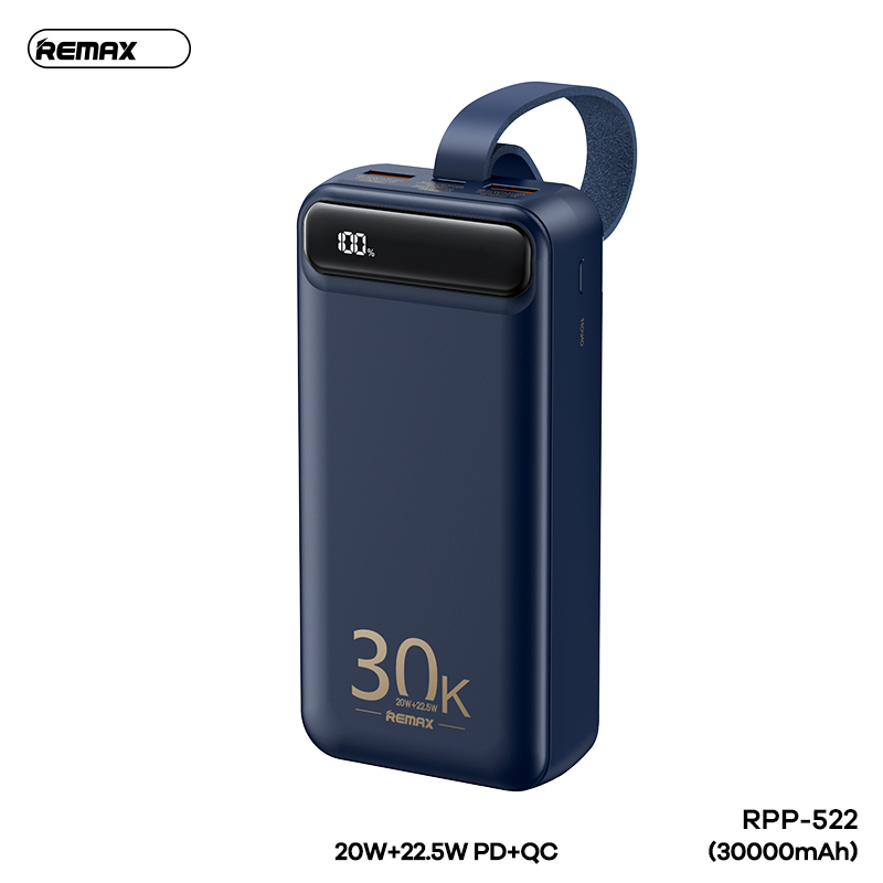 Pin dự phòng remax rpp-522 30000mah qc3.0 22.5w và typec pd 20w, đèn led siêu sáng - nhất tín computer