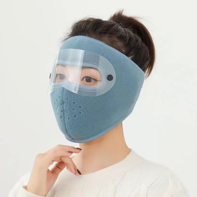 Khẩu trang ninja có kính, khẩu trang vải siêu ấm