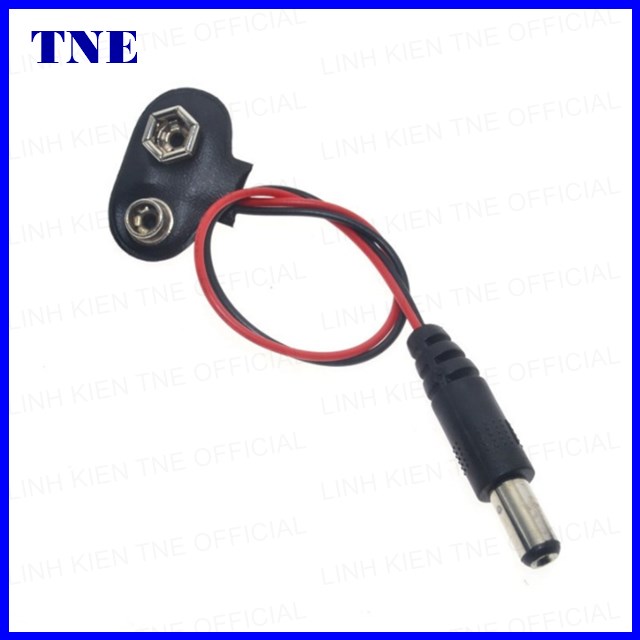 [HCM]Nắp pin 9v với đầu DC 5.5  2.1MM