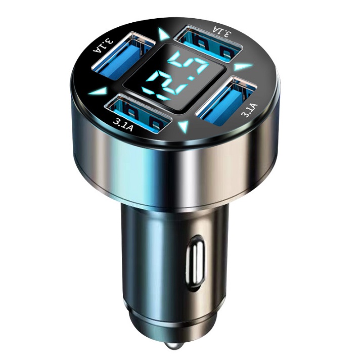Tẩu Sạc Ô Tô 4 Cổng USB (Có 1 Cổng Quick Sạc Nhanh 3.0)