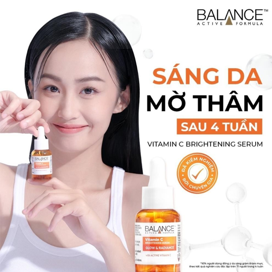 Serum Trắng Da, Mờ Thâm Balance Active Formula Vitamin C Brightening 30ml