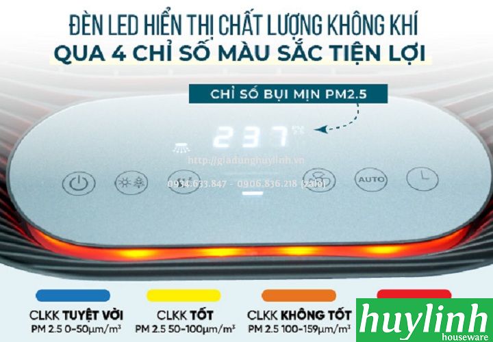 [HCM][Trả góp 0%]Máy lọc không khí Fujie AP700 - 20m2