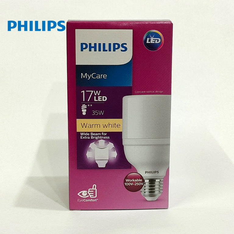 Bóng đèn philips ledbright 17w e27 ánh sáng trắng – vàng ấm 230v