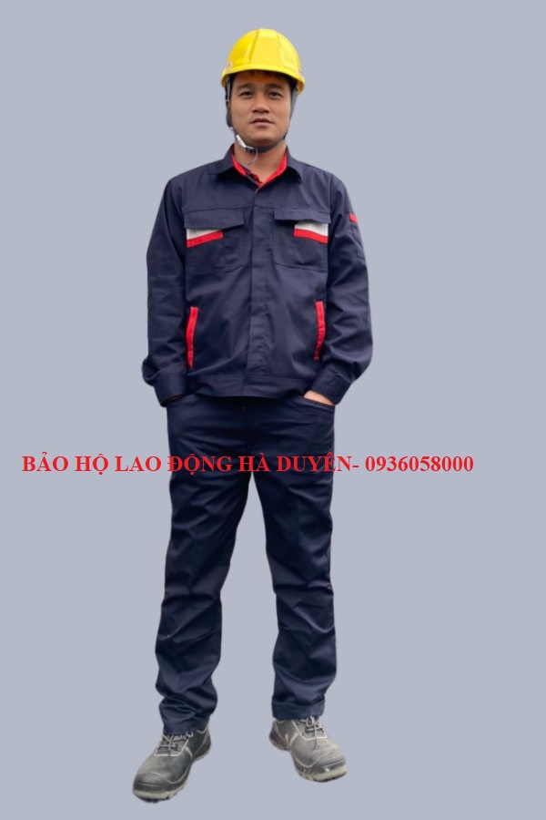 Bộ quần áo bảo hộ vải pangrim hàn quốc màu tím than