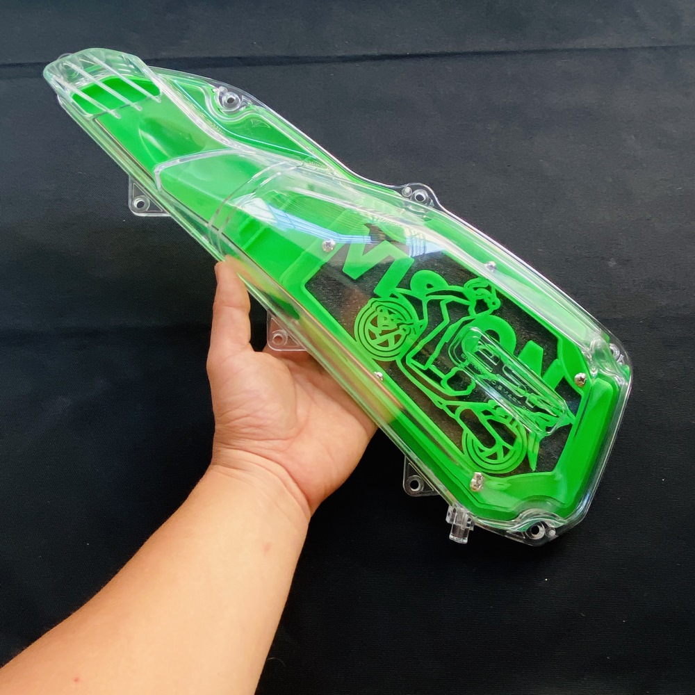 ỐP PÔ E TRONG SUỐT KẾT HỢP LỌC GIÓ ĐỘ MÀU XANH LÁ TRANG TRÍ XE VISION 2015 ĐẾN VISION 2019 KHÔNG ĐỤNG HÀNG