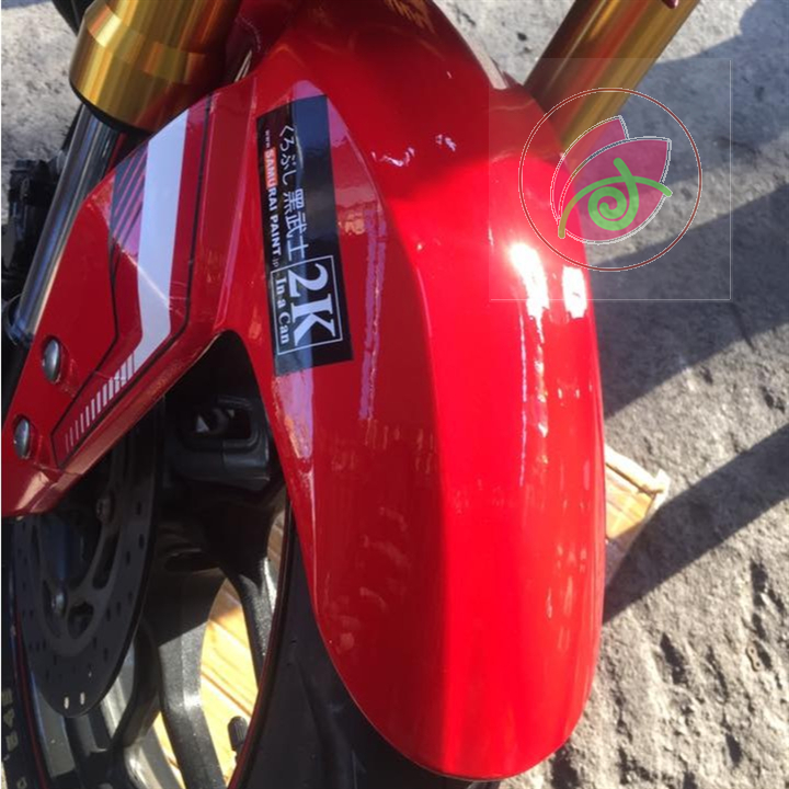 SƠN SAMURAI MÀU ĐỎ  6 (chịu được nhiệt độ lốc máy và có khả năng kháng xăng A92, A95)