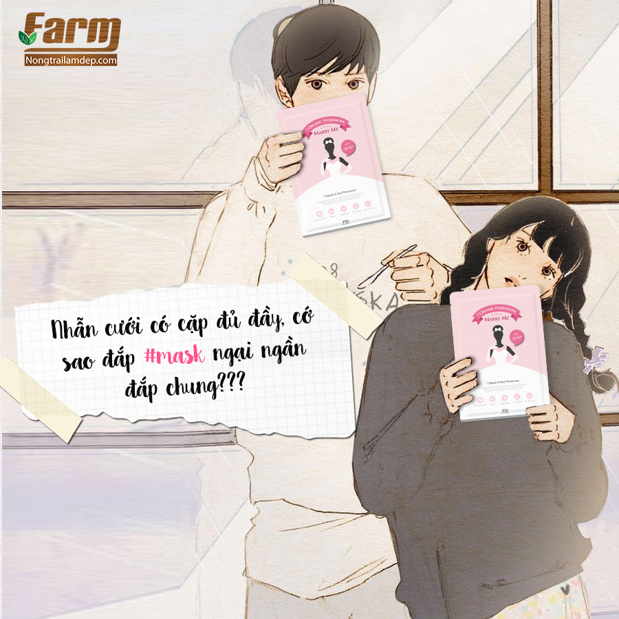 Mặt nạ cô dâu MARRY ME sáng da, cấp ẩm [Hàng chính hãng]