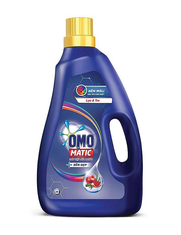 [Combo Tiết Kiệm] 04 Chai Nước Giặt OMO Matic 2,3 lít xanh (Dành cho máy giặt cửa trước)