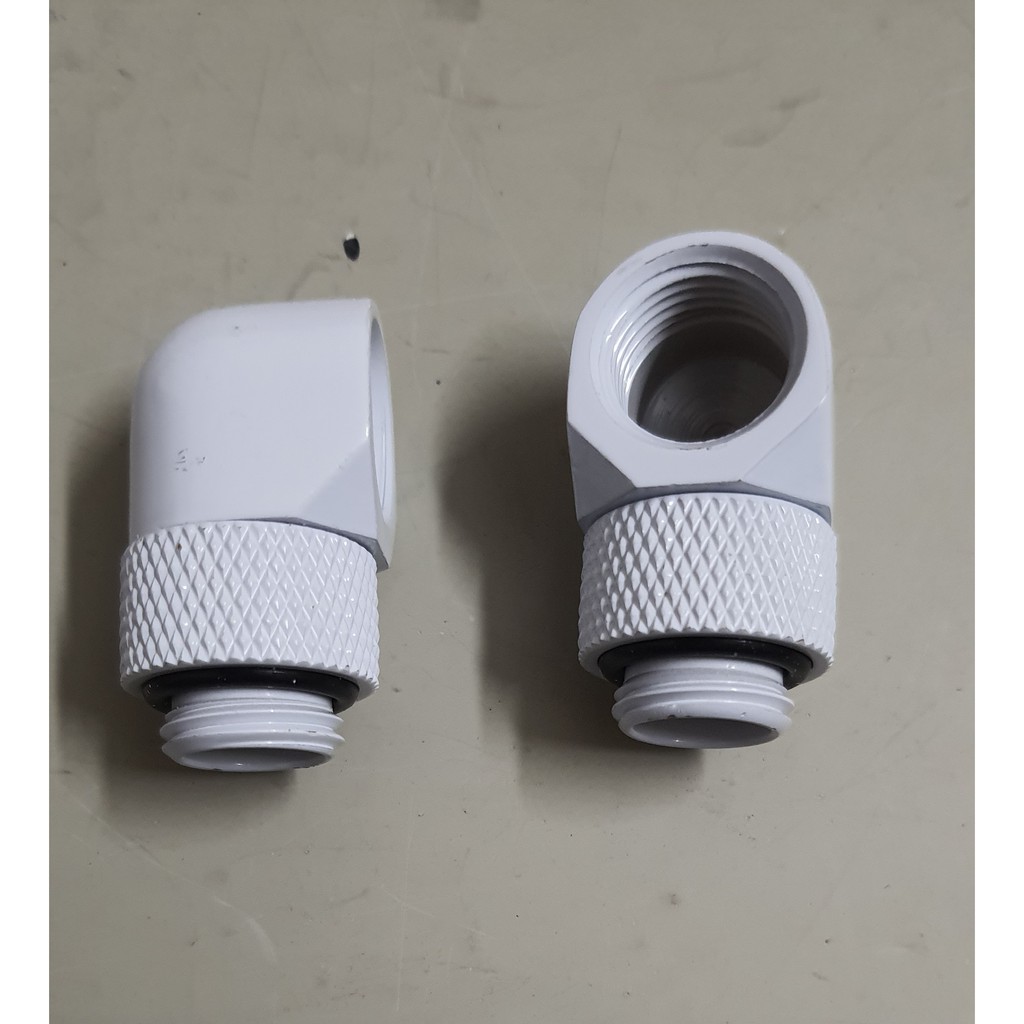 Fit nối vuông góc tản nhiệt nước custom