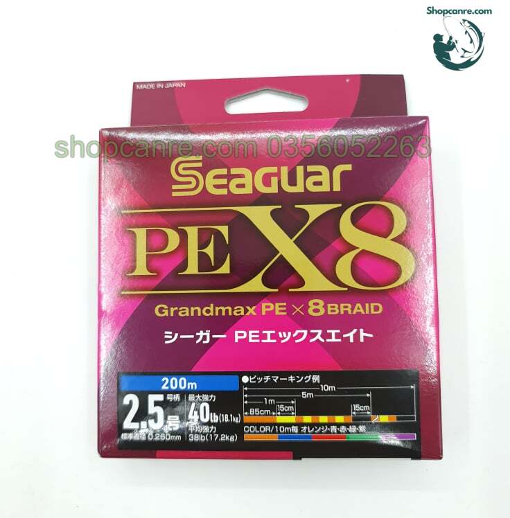 Dù câu cá SeaGuar PE X8 Nhật