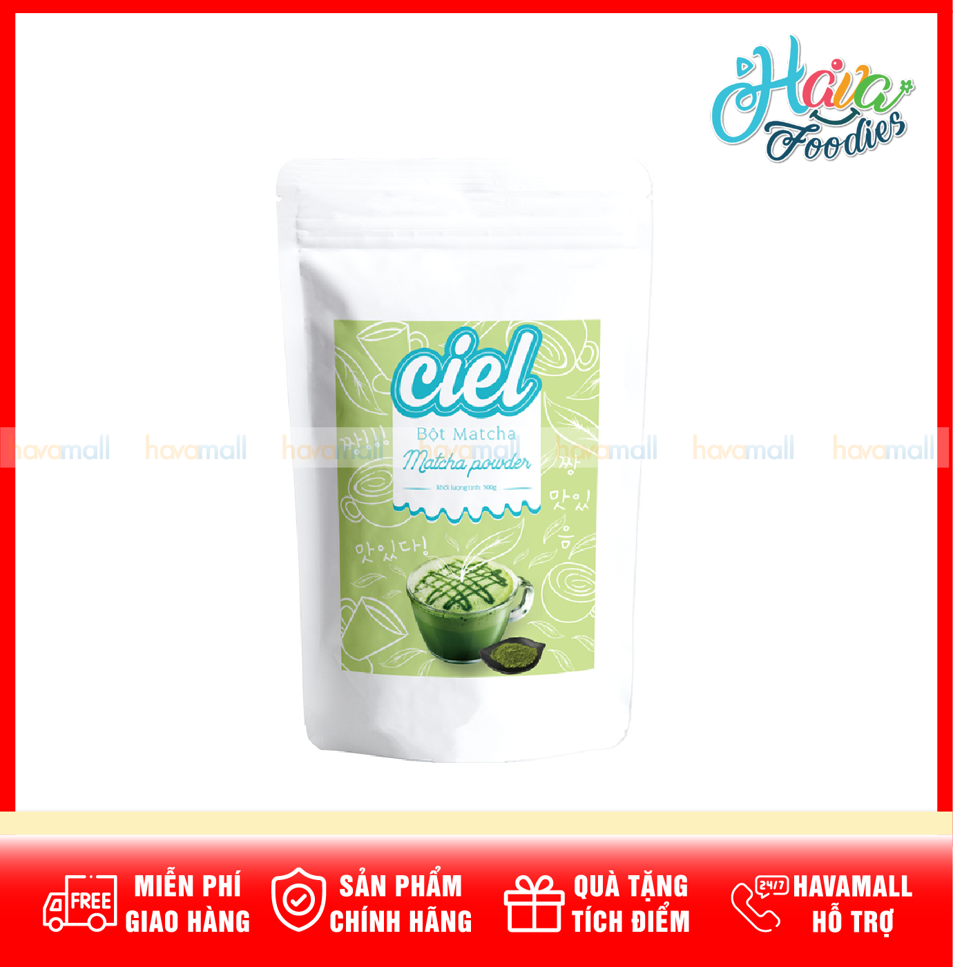 [KÈM CÔNG THỨC] Bột Matcha Ciel 60g – Match Powder