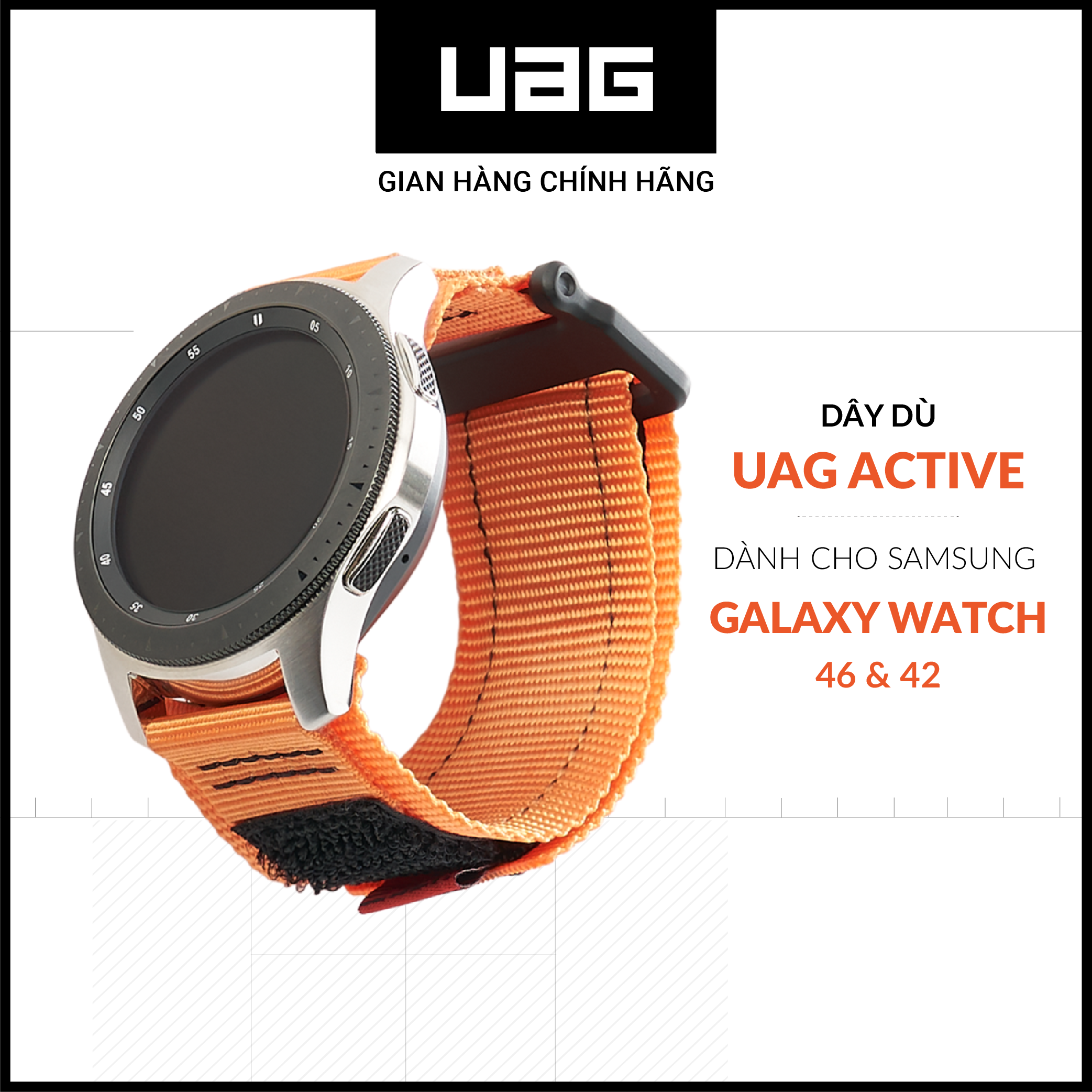 Dây dù UAG Active cho đồng hồ Samsung Galaxy Watch