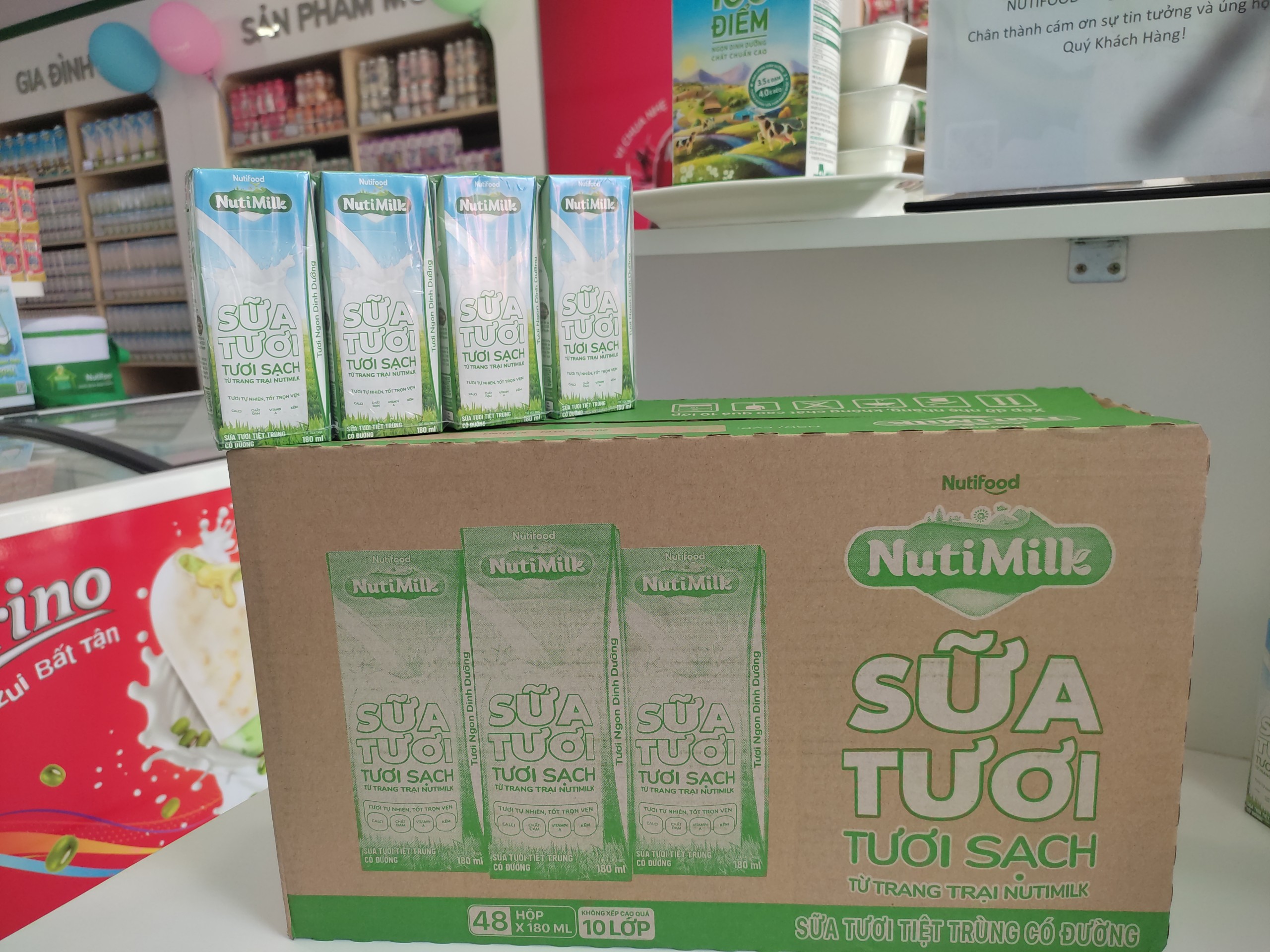 Thùng 48 Hộp NutiMilk Sữa tươi tươi sạch