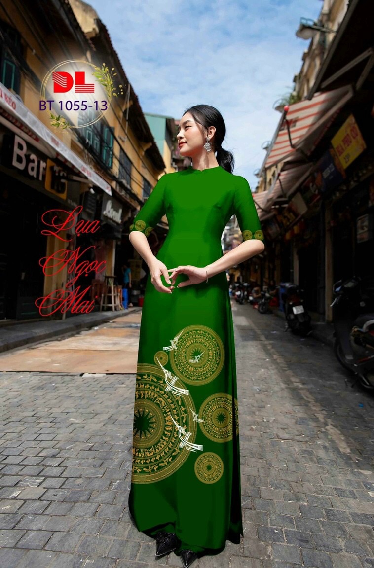 [HCM]Vải áo dài Trống Đồng