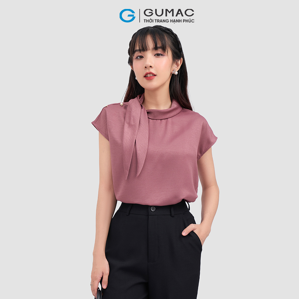 [20H 6.7 - 9.7 |Voucher 8-12%] Áo kiểu thắt nơ thời trang GUMAC LAE0309