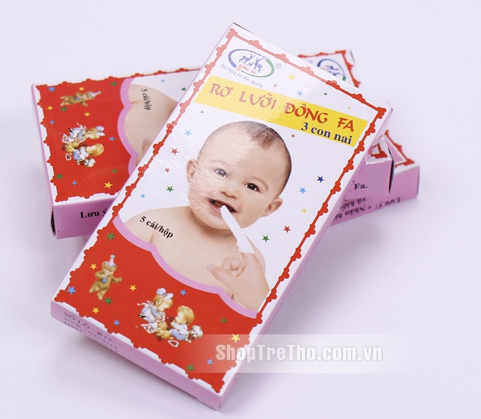RƠ LƯỠI CHO BÉ YÊU VỆ SINH RĂNG, LƯỠI, MIỆNG (1 HỘP 5 CÁI)
