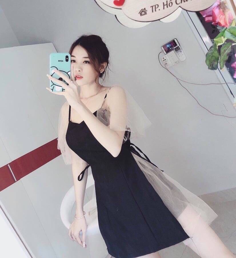 [HCM]Đầm nữ phối lưới