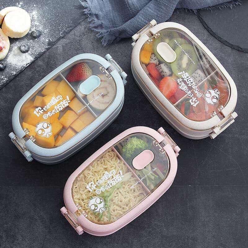 Cặp lồng cơm lúa mạch 2 tầng