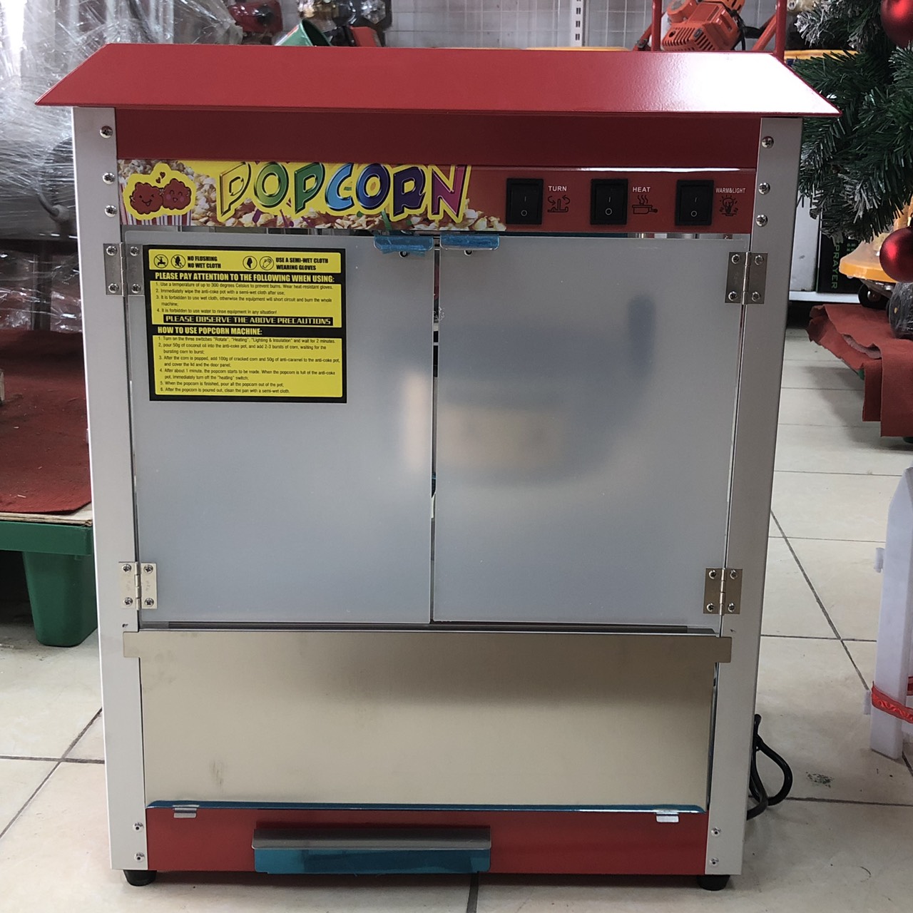 Máy làm bắp rang bơ chạy điện 220V - maybaprangbo