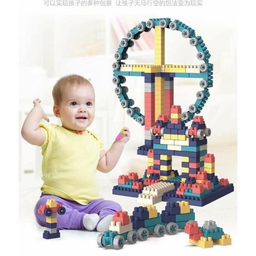 Bộ lắp ráp Lego giá rẻ ?? Freeship ?? Lego mobile Xếp Hình Nhật Bản Lego city Hộp 520 Chi Tiết Cho Bé