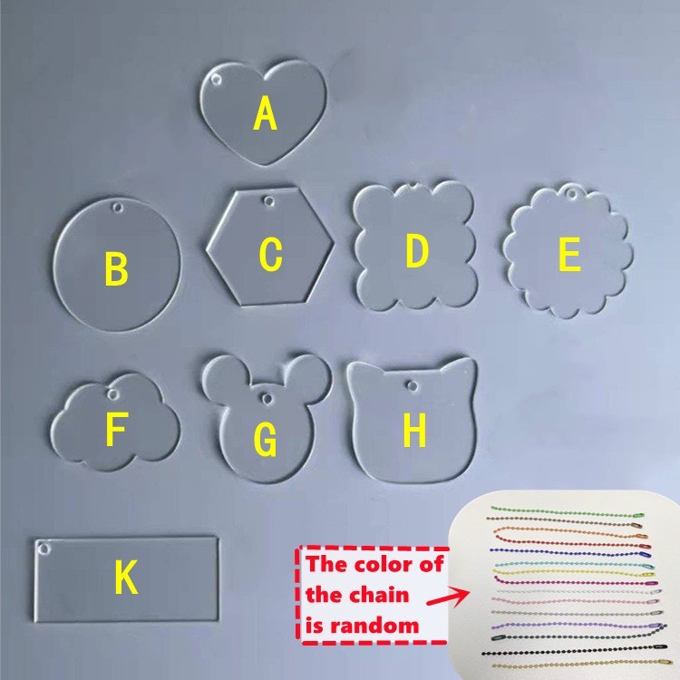 [MK06] DIY Keychain móc khóa acrylic tự trang trí dễ thương