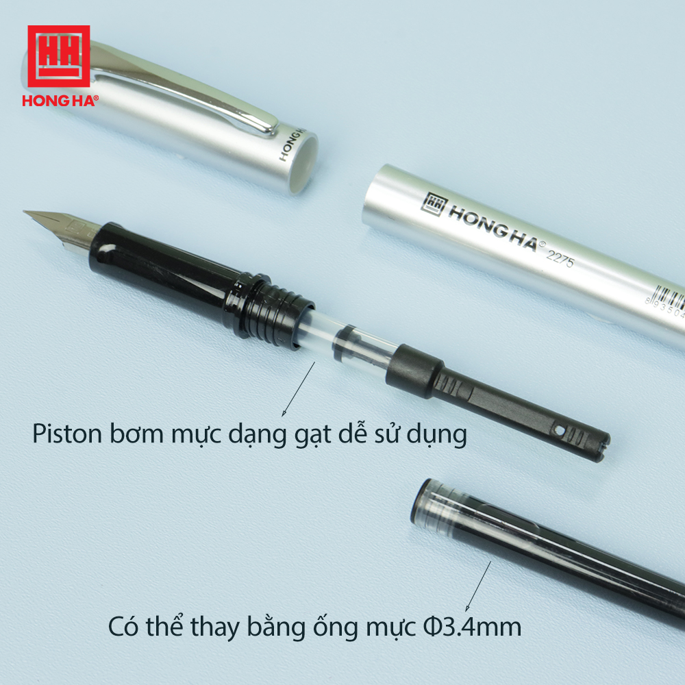 Bút Máy Học Sinh, Bút Mực Hồng Hà Nét Đều Ngòi Trơn Dành Cho Học Sinh Tiểu Học - 2275, 2289, 2290