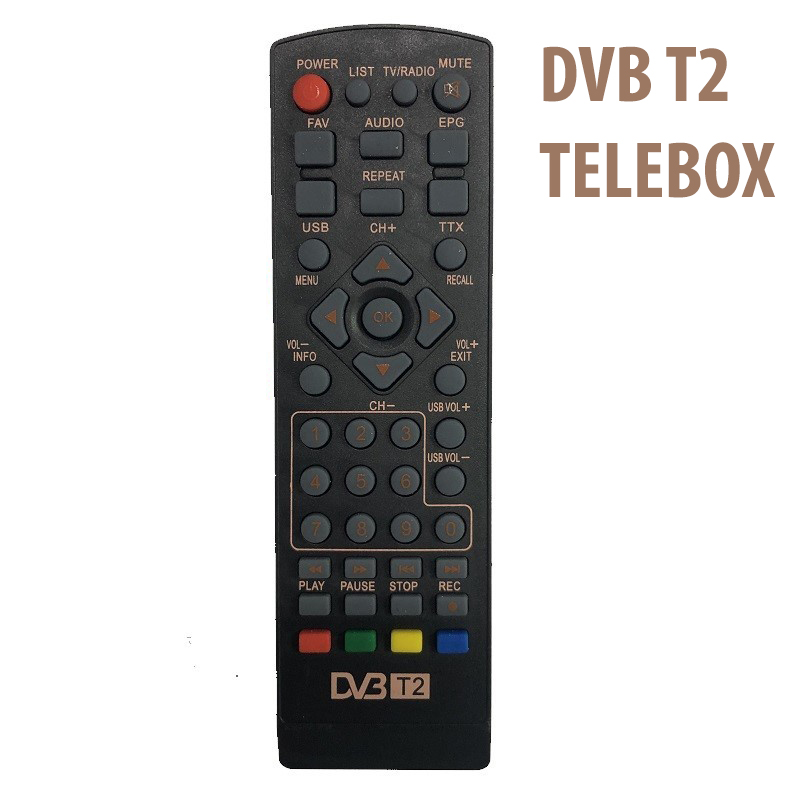 Điều khiển đầu truyền hình kỹ thuật số mặt đất telebox dvb t2