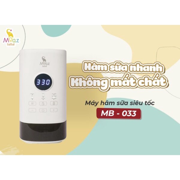 Máy hâm sữa thông minh siêu tốc Moaz Bébé MB033 Uva Store