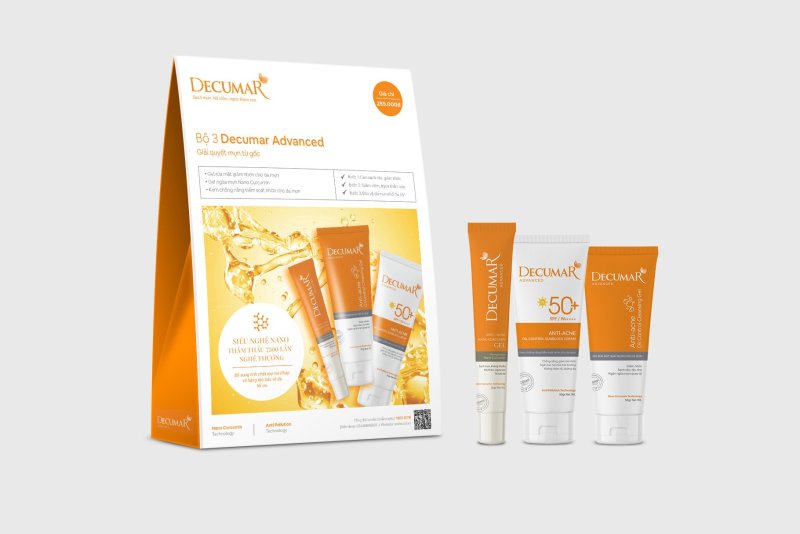 Combo Bộ sản phẩm Decumar Advanced 20gr và Sữa rửa mặt dạng Gel Decumar Clean Advanced 50gr hoàn toàn mới giá rẻ