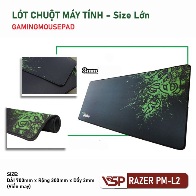 Lót chuột Razer PM-L2 size 700x300x3mm - Nhất Tín Computer