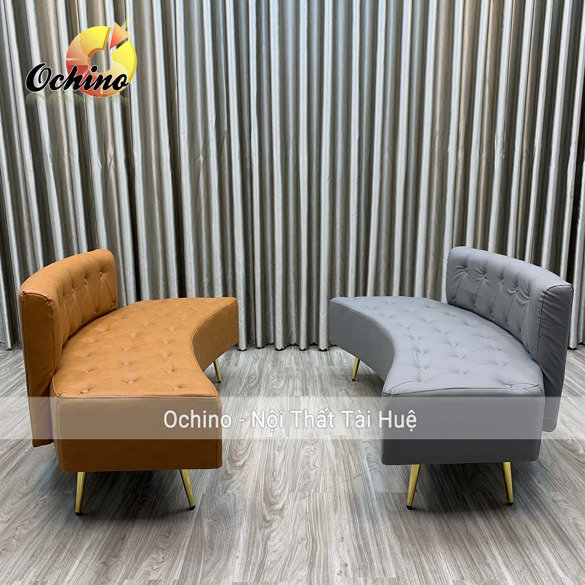 (FREESHIP) Ghế Sofa Nguyệt Để Phòng Khách Bọc Da Cao Cấp 1m4 (Hàng Sẵn)