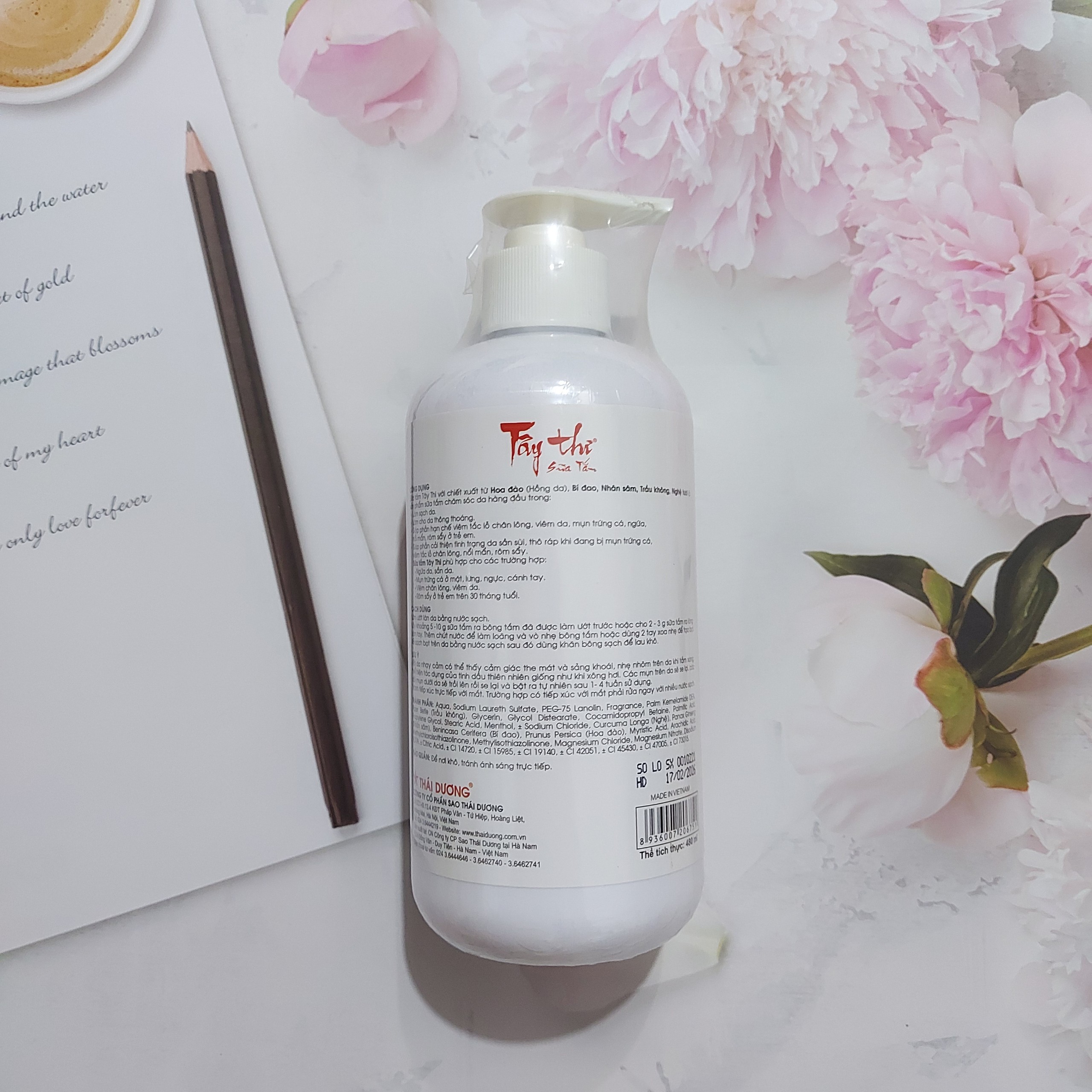 [HCM]Sữa Tắm Tây Thi 480ml - Sao Thái Dương