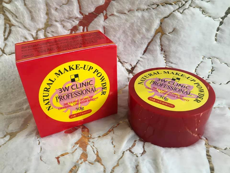 Phấn phủ dạng bột 3w clinic natural make up powder 30g chính hãng