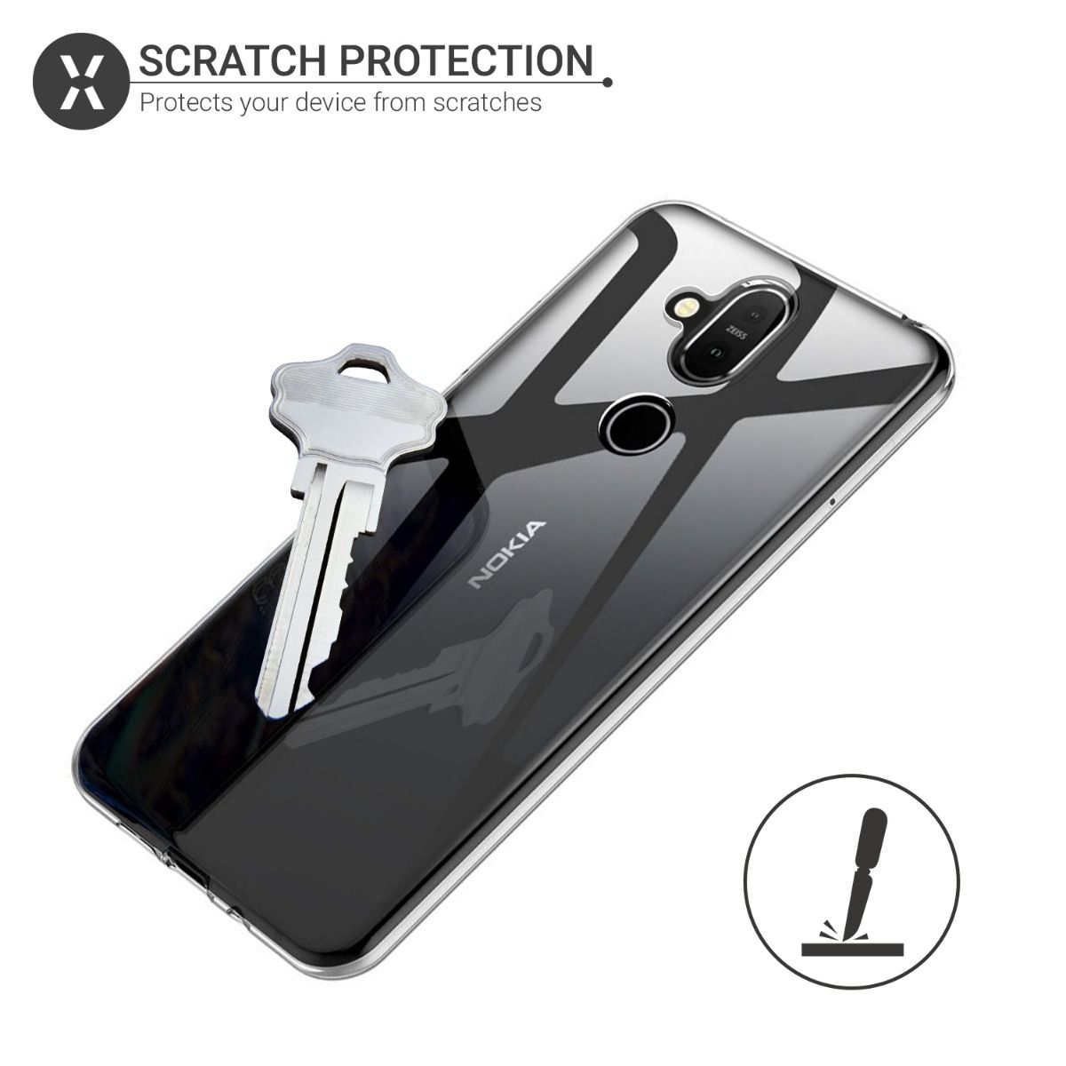 [HCM]Ốp lưng dẻo cho Nokia 8.1 Plus / Nokia X8 hiệu Ultra Thin (mỏng 0.6mm chống trầy xước) - phân phối bởi HotPhuKien