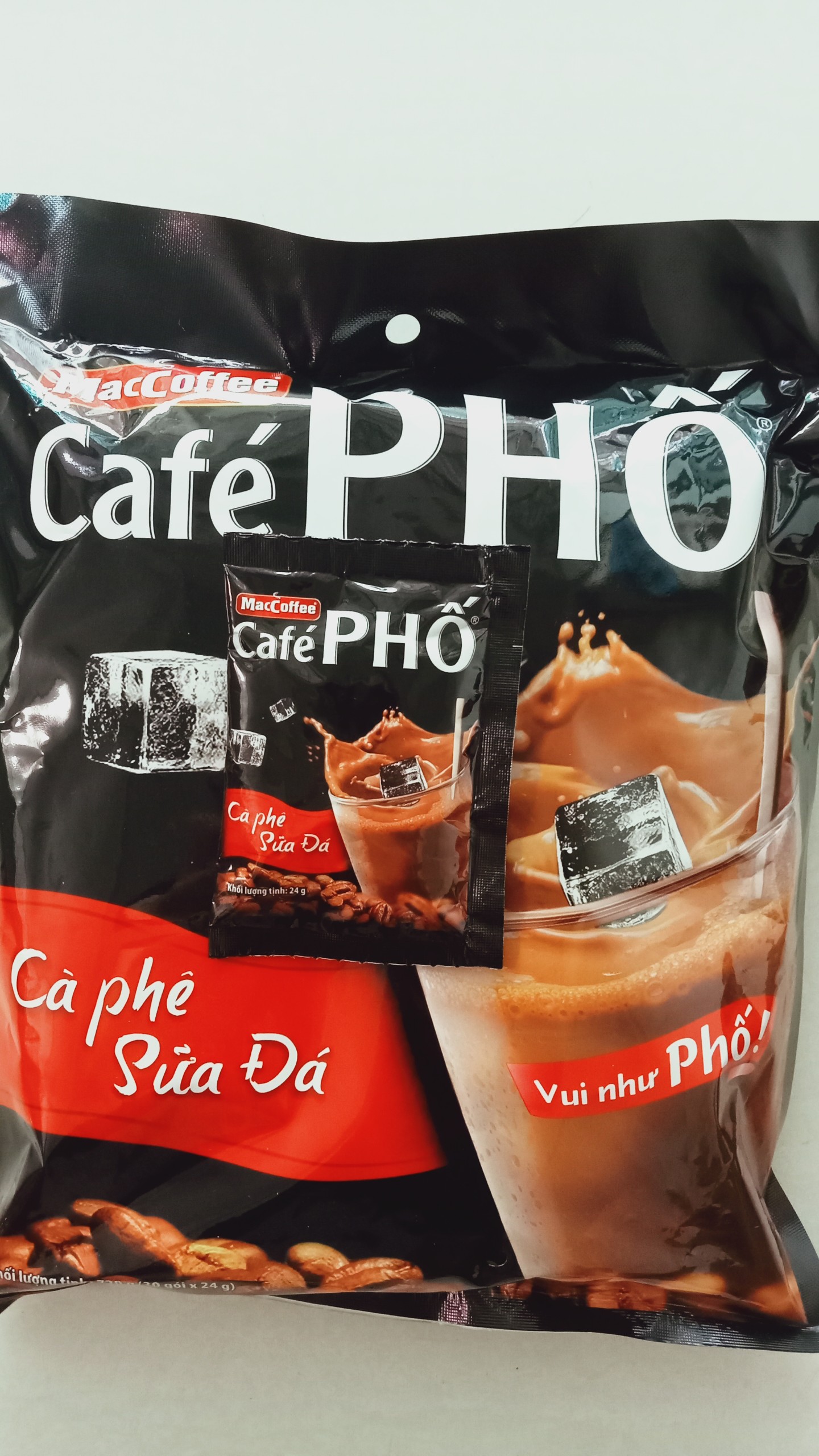 Cà phê phố cà phê sữa đá bịch 30 gói