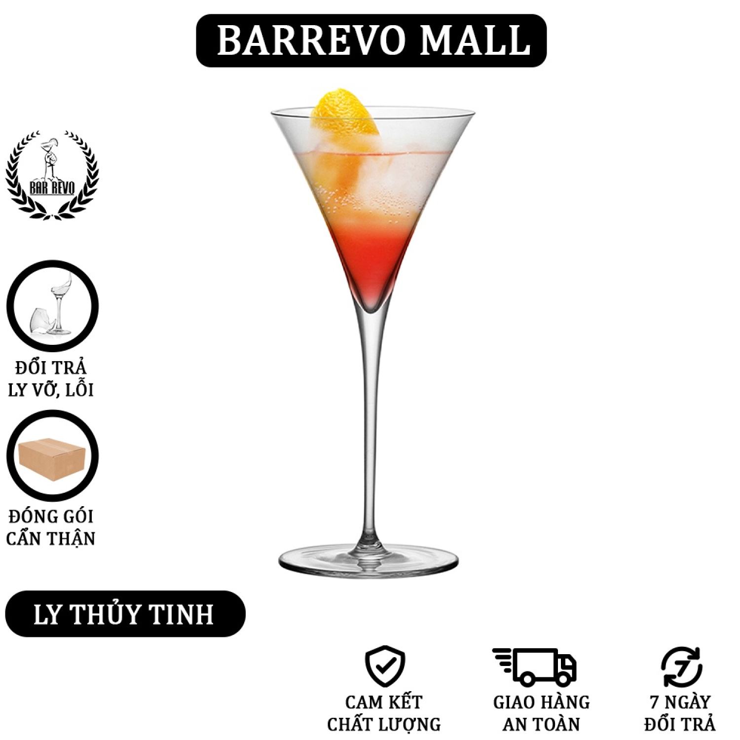 Martini Glass Cocktail - Ly Cocktail thủy tinh