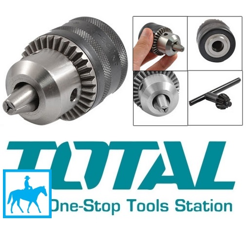 Đầu máy khoan 13mm có răng cưa total tac451301 kc1301