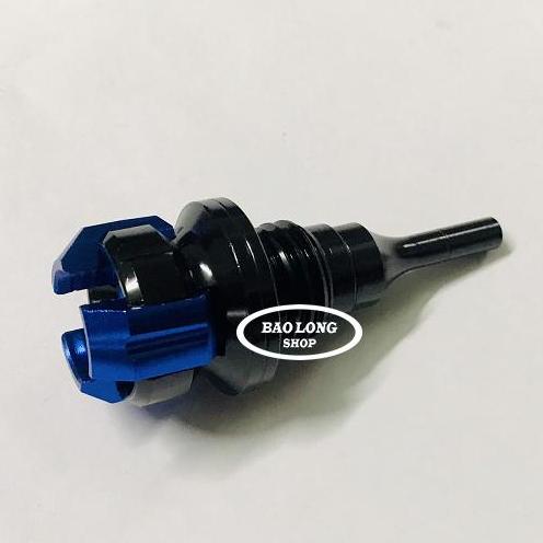 Ty thăm Nhớt 3 Cạnh mini gắn Xe Máy (màu Xanh)