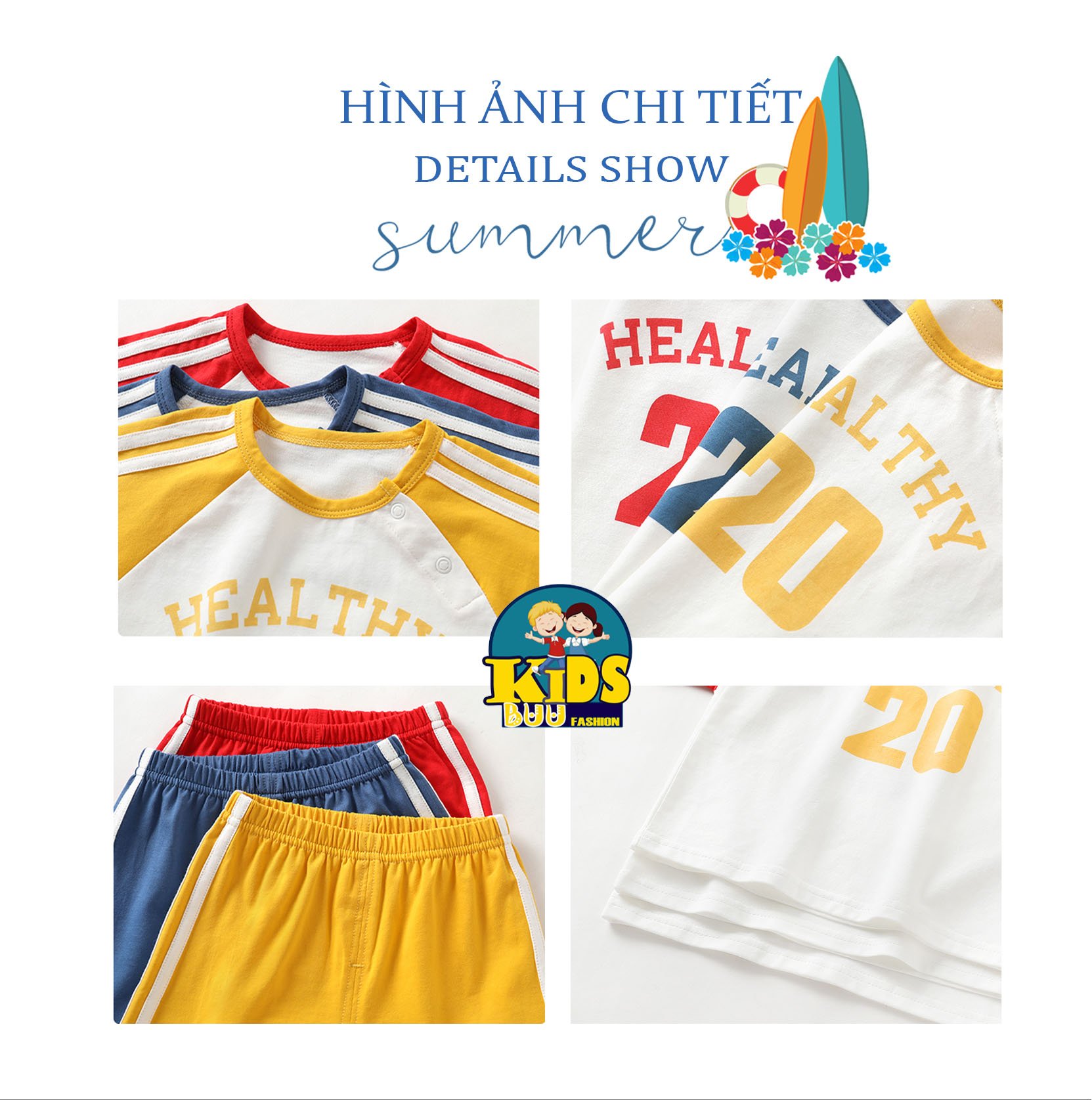 Đồ Bộ cộc tay KUTE PANDA duy nhất ở shop cho Bé Trai,Gái Vải Cotton 100%, dáng thể thao, thoáng mát