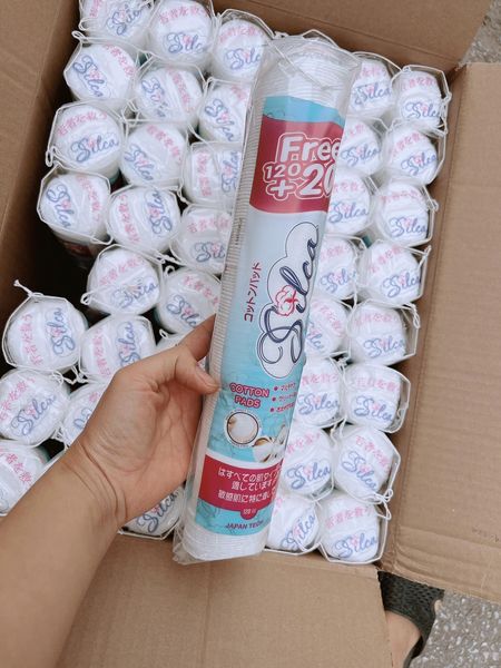 BÔNG TẨY TRANG SILCA NHẬT BẢN 100 MIẾNG