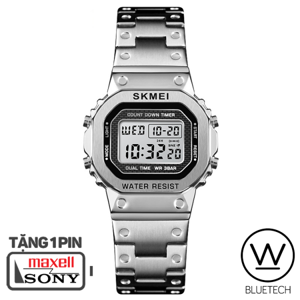 Đồng hồ điện tử NỮ SKMEI 1433 Metal - Màu Bạc