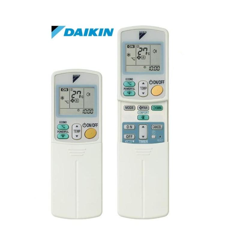 Remote máy lạnh Daikin Inverter 2 nút viền xanh.